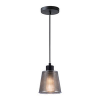 Lámpara Colgante de Cristal en Color Negro Uso Interior