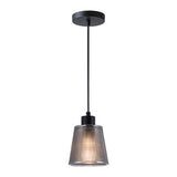 Lámpara Colgante de Cristal en Color Negro Uso Interior