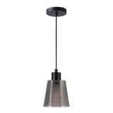 Lámpara Colgante de Cristal en Color Negro Uso Interior
