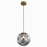 Lámpara Colgante de Esfera Disponible en Color Humo y Ámbar (Modelo a Elegir)