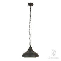 Lampara Colgante Rustica en Acabado Bronce Antiguo Uso Exterior/Interior