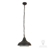 Lampara Colgante Rustica en Acabado Bronce Antiguo Uso Exterior/Interior
