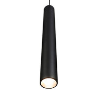 Lampara Tipo Cilindro con Luz Led Integrado en Acabado Negro