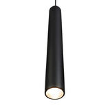 Lampara Tipo Cilindro con Luz Led Integrado en Acabado Negro