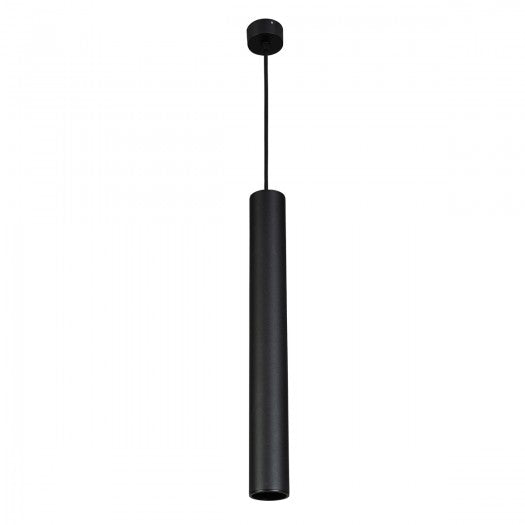 Lampara Tipo Cilindro con Luz Led Integrado en Acabado Negro