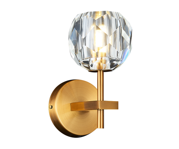 Lampara de Pared de Lujo Disponible en Color Dorado y Cromo (Modelo a Elegir)