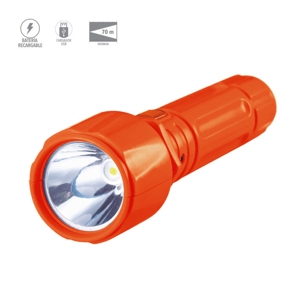 Lampara de Emergencia para la Mano en Color Naranja
