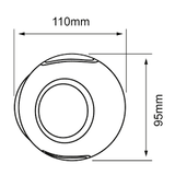 Lampara de Pared Redonda con Luz LED Integrada Uso Exterior