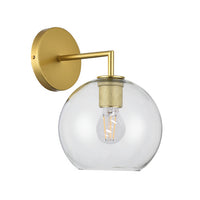 Lampara de Pared Sencilla Disponible en Color Dorado y Negro (Modelo a Elegir)