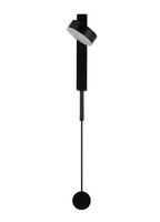 Lampara de Pared con Led Integrado en Color Negro y Dorado Uso Interior (Modelo a Elegir)