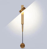 Lampara de Pared con Led Integrado en Color Negro y Dorado Uso Interior (Modelo a Elegir)