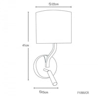 Lampara de Pared con Luz LED Dirigible y Entrada USB