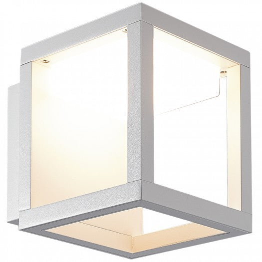 Lampara de Pared con Luz Led Integrado en Acabado Blanco