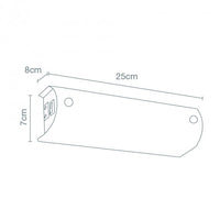 Lampara de Pared con Toma de Corriente y Switch en Cristal Frost