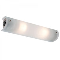 Lampara de Pared para 2 Luces en Cristal Frost Uso Interior