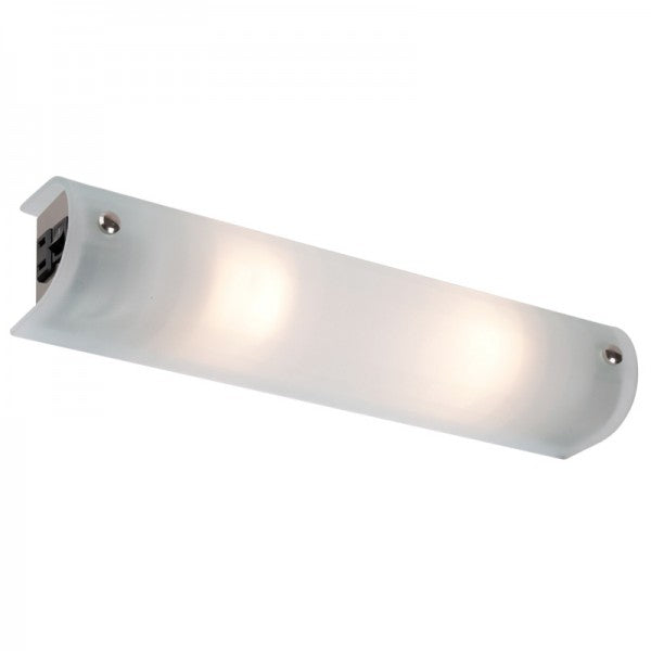 Lampara de Pared para 2 Luces en Cristal Frost Uso Interior