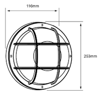 Lampara de Pared en Acabado Blanco con LED Integrado