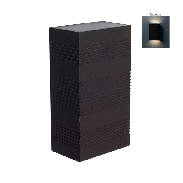 Lampara de Pared en Acabado Negro con LED Integrado