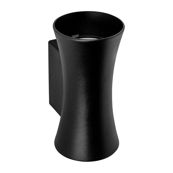 Lampara de Pared en Color Negro con LED Integrado Uso Exterior