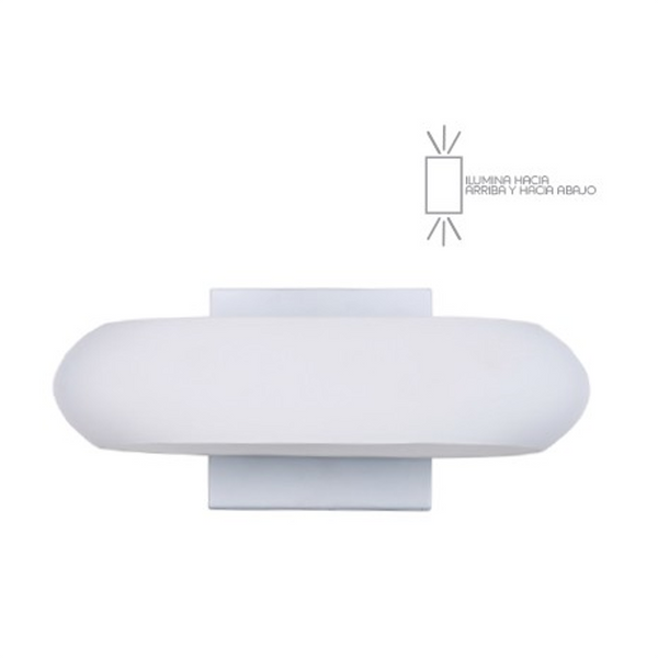 Lampara de Pared en Color Blanco para Uso Interior