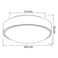 Lampara de Techo en Acabado Satinado Uso Interior