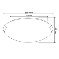 Lampara de Techo en Acabado Satinado para 2 Focos Uso Interior