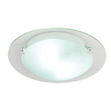 Lampara de Techo en Acabado Cristal Blanco Uso Interior