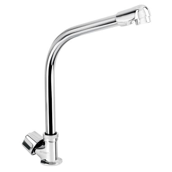 Llave Individual para Fregadero Maneral Hexagonal Cuello Tipo Cobra