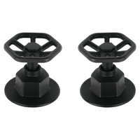 Manerales Metálicos para Regadera Tipo Volante Disponible en Color Cromo, Negro Mate y Satin (Modelo a Elegir)