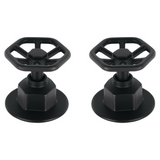 Manerales Metálicos para Regadera Tipo Volante Disponible en Color Cromo, Negro Mate y Satin (Modelo a Elegir)