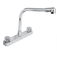 Mezcladora Plástica 8" para Fregadero Manerales Hexagonales Cuello Tipo Cobra