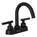 Mezcladoras 4" para Lavabo Cuello Curvo y Manerales Tipo Palanca Disponible en Color Negro Mate, Cromo y Satin (Modelo a Elegir)