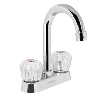 Mezcladoras 4" para Lavabo Cuello Tipo Bar Manerales de Acrilico