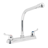 Mezcladoras 8" para Fregadero Manerales Tipo Palanca Disponible en Cuello Curvo, Corto, Tipo Cobra y Largo (Modelo a Elegir)