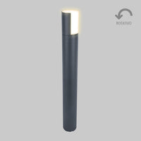 Mini Poste Rotativo con Led Integrado en Color Gris