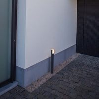 Mini Poste Rotativo con Led Integrado en Color Gris