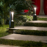 Mini Poste de Sobreponer en Color Negro con LED Integrado