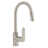Monomandos para Fregadero Nariz Retractil Disponible en Color Satin y Cromo (Modelo a Elegir)
