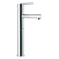 Monomandos para Lavabo Nariz Recta Cuello Largo Disponible en Color Satin y Cromo (Modelo a Elegir)