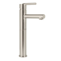 Monomandos para Lavabo Nariz Recta Cuello Largo Disponible en Color Satin y Cromo (Modelo a Elegir)