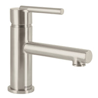 Monomandos para Lavabo Nariz Recta Cuello Corto Disponible en Color Cromo y Satin (Modelo a Elegir)