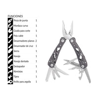 Multiherramientas 14 Funciones en Acero Inoxidable
