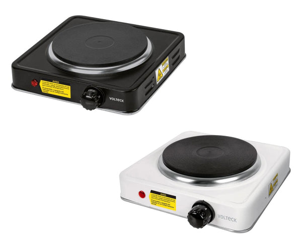 Parrillas Electricas Quemador Tipo Disco, Cuerpo de Acero en Negro y Blanco (Modelo a Elegir)