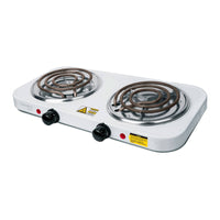 Parrillas Electricas de Doble Resistencia Color Blanco y Negro (Modelo a Elegir)