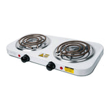 Parrillas Electricas de Doble Resistencia Color Blanco y Negro (Modelo a Elegir)