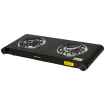 Parrillas Electricas de Doble Resistencia en Color Negro y Blanco (Modelo a Elegir)