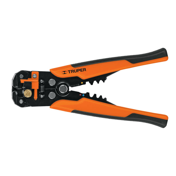 Pinza Pela Cable Automática 22 a 10 AWG en Color Naranja con Negro