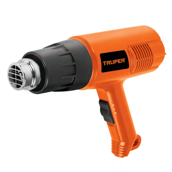 Pistola de Calor de 1,500 W en Color Negro con Naranja