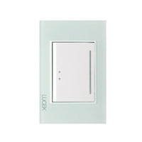 Placa con 1 Interruptor Escalera Disponible en Color Blanco, Marfil, Menta y Negro (Modelo a Elegir)