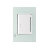 Placa con 1 Interruptor Escalera Disponible en Color Blanco, Marfil, Menta y Negro (Modelo a Elegir)